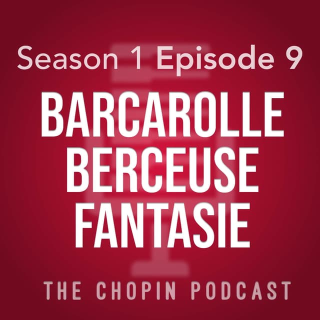 Cover art for Barcarolle, Berceuse, Fantaisie